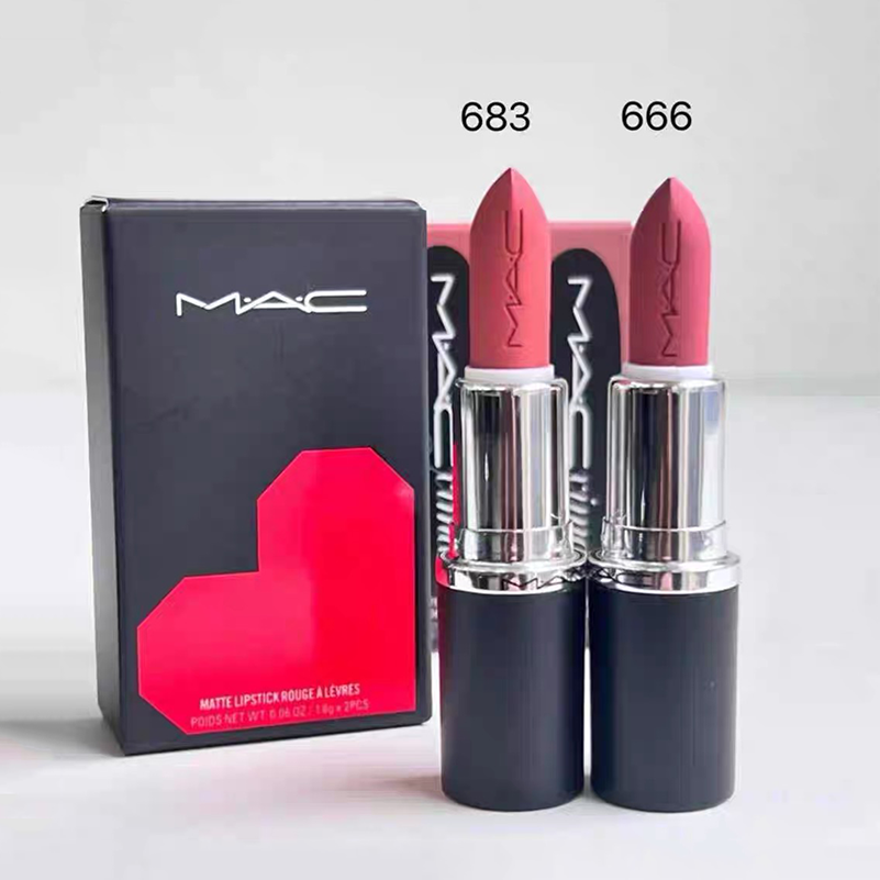 魅可口红哑光唇膏套装1.8g*2 效期至27年1月