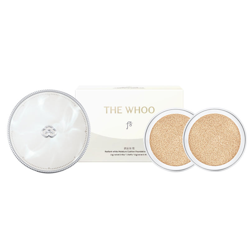 后拱辰享雪玉凝水氛光彩气垫粉底液21#