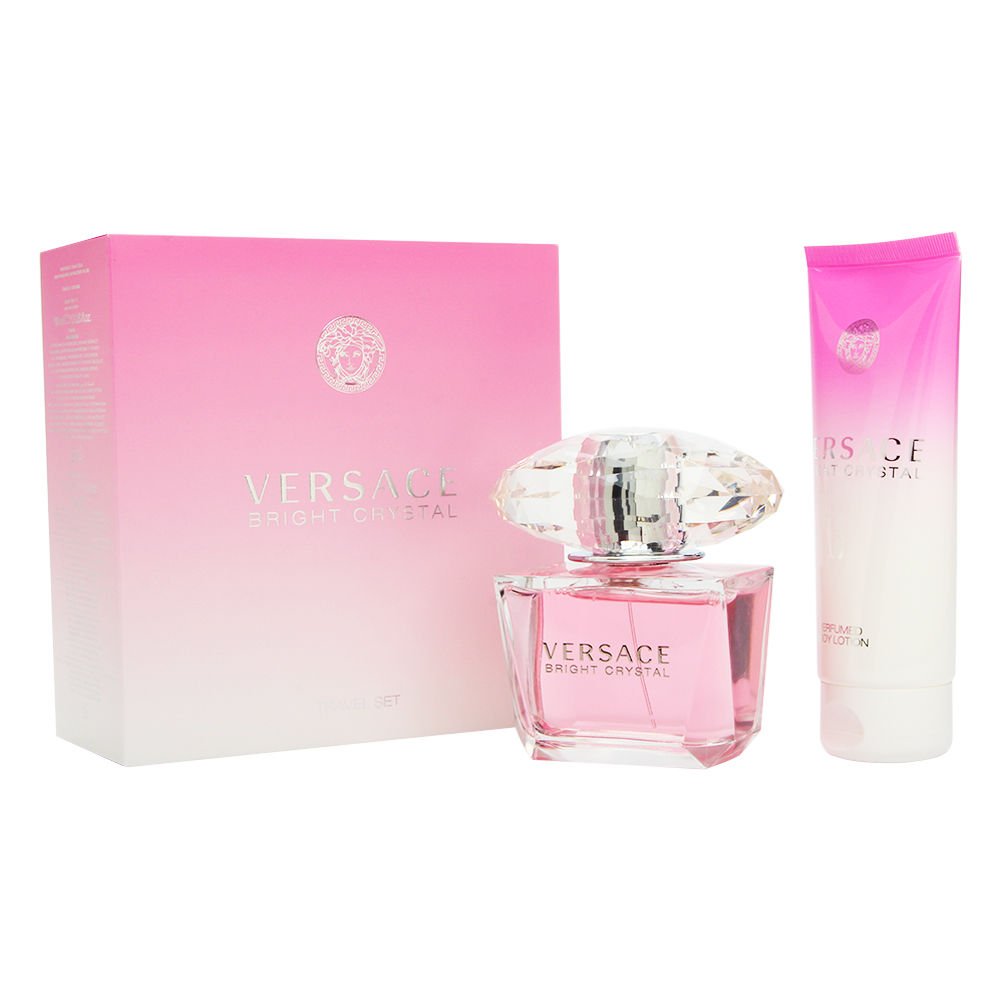 Versace 范思哲 粉钻旅行套装（香水50ml+身体乳100ml）效期28年7月