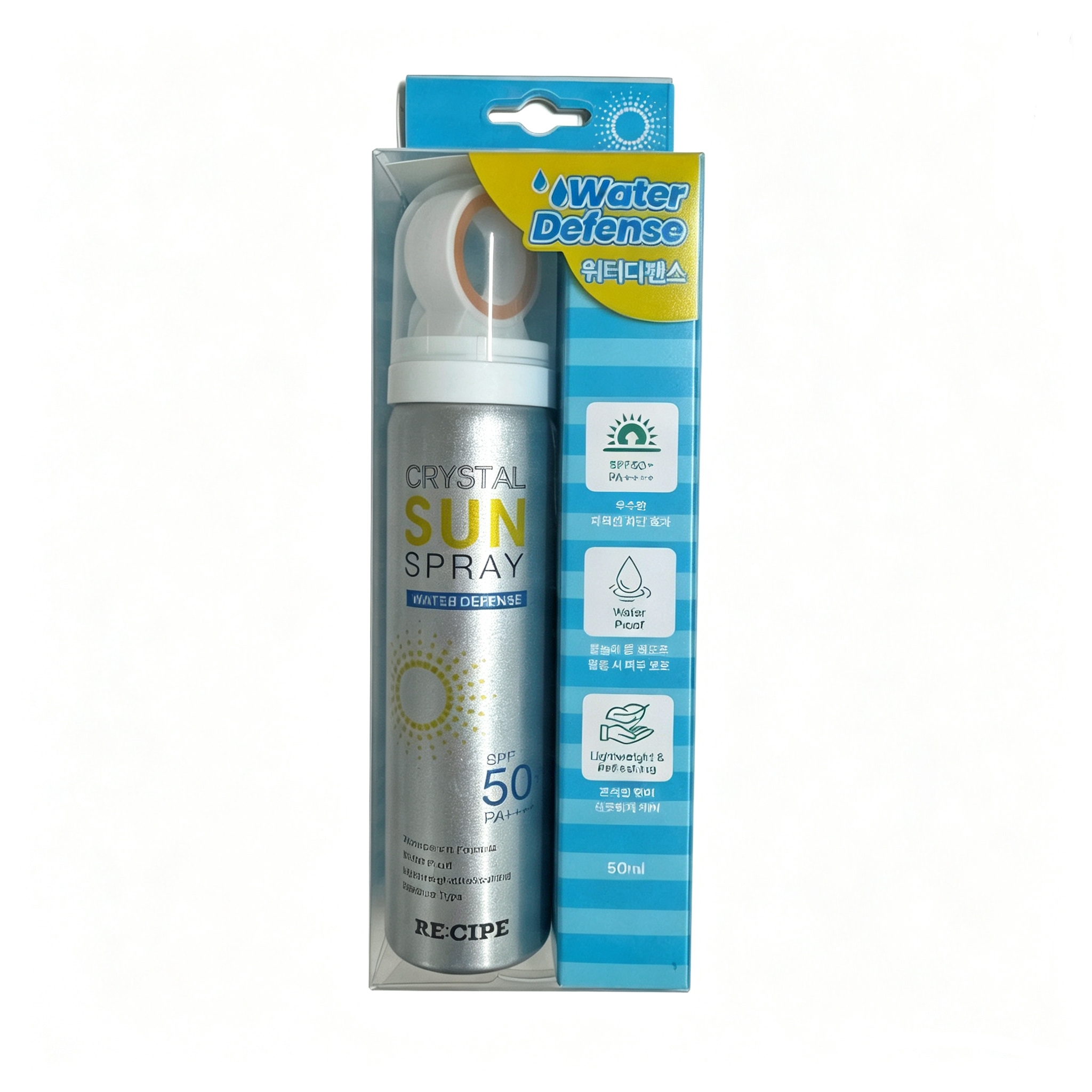 RE:CIPE玥之秘防水水晶防晒喷雾SPF50+ PA++++ 50ml