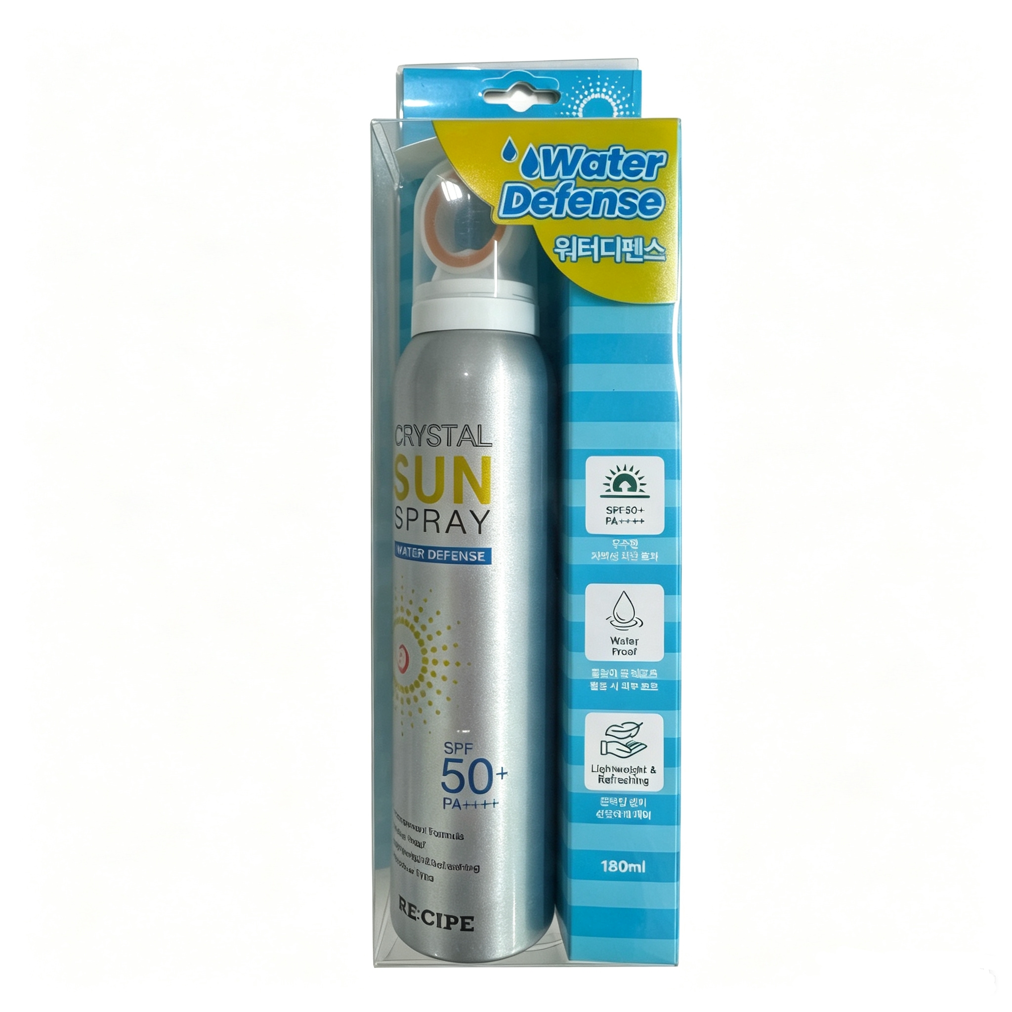 RE:CIPE玥之秘防水水晶防晒喷雾SPF50+ PA++++ 180ml