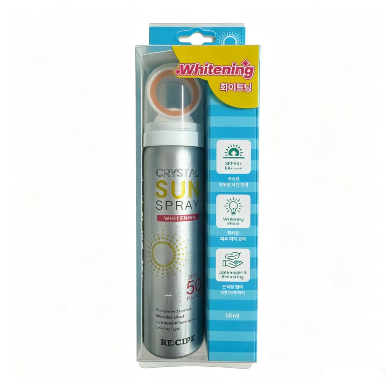 RE:CIPE玥之秘美白水晶防晒喷雾SPF50+PA++++ 50ml