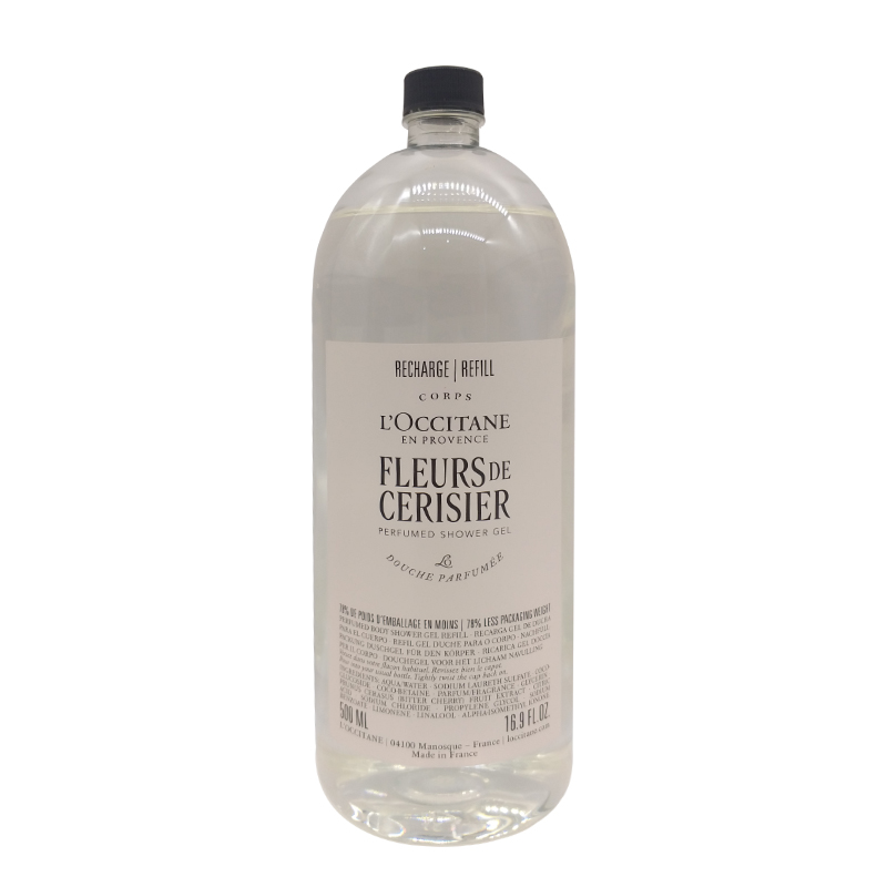 欧舒丹樱花沐浴露补充装500ml-效期29年